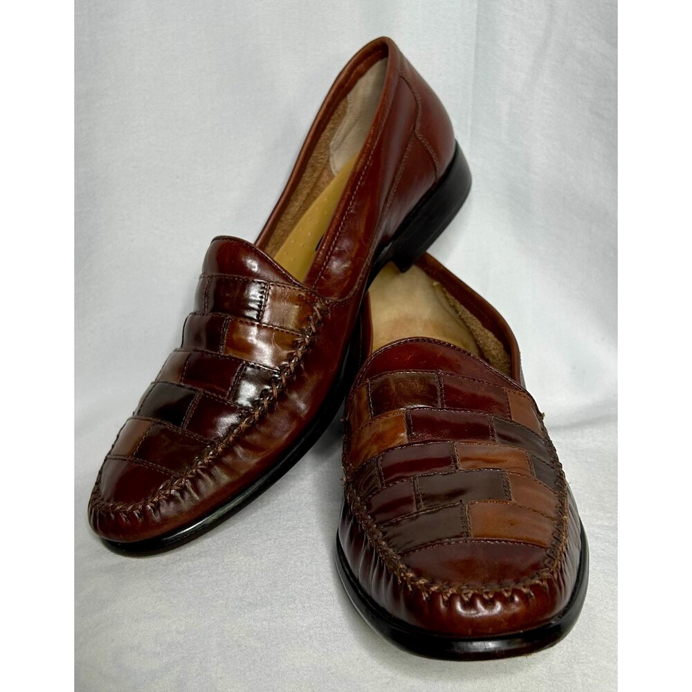 Giorgio Brutini Men's Brown Leather Loafers Size 10